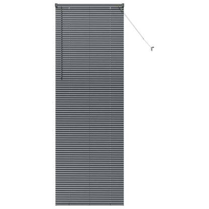 Window Blind with Curtains Manual Dark grey Aluminium