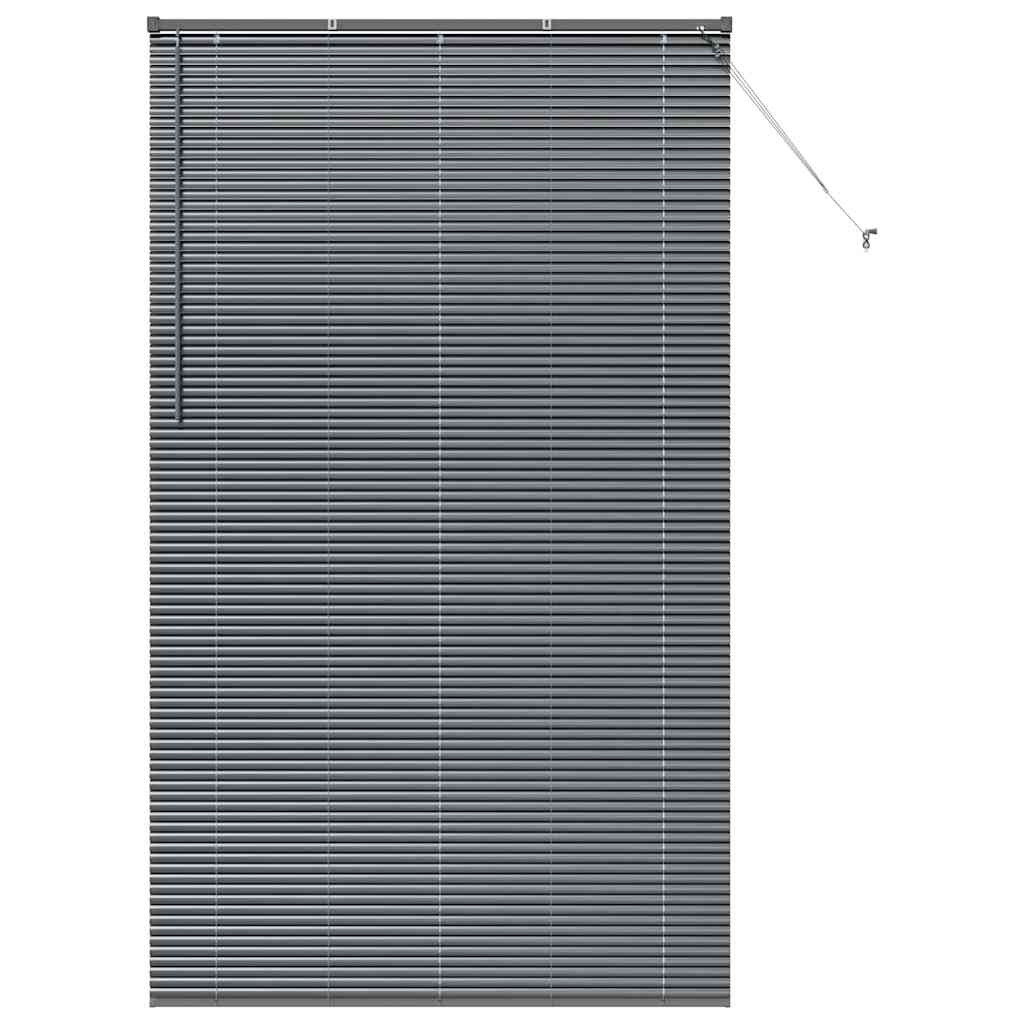 Window Blind with Curtains Manual Dark grey Aluminium