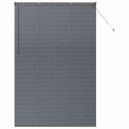 Window Blind with Curtains Manual Dark grey Aluminium