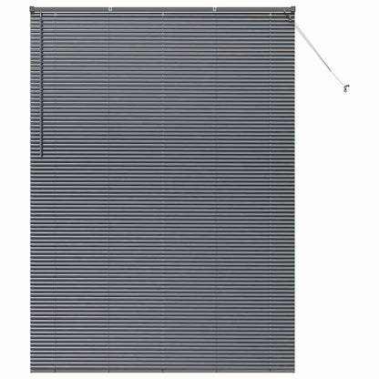Window Blind with Curtains Manual Dark grey Aluminium