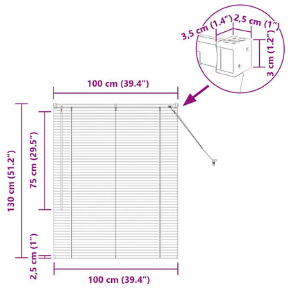 Window Blind with Curtains Manual Black Aluminium
