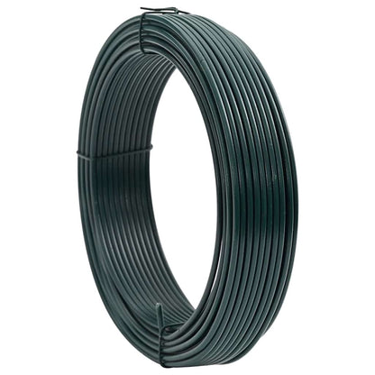 Fence Binding Wire Green 25 m PVC-coated steel