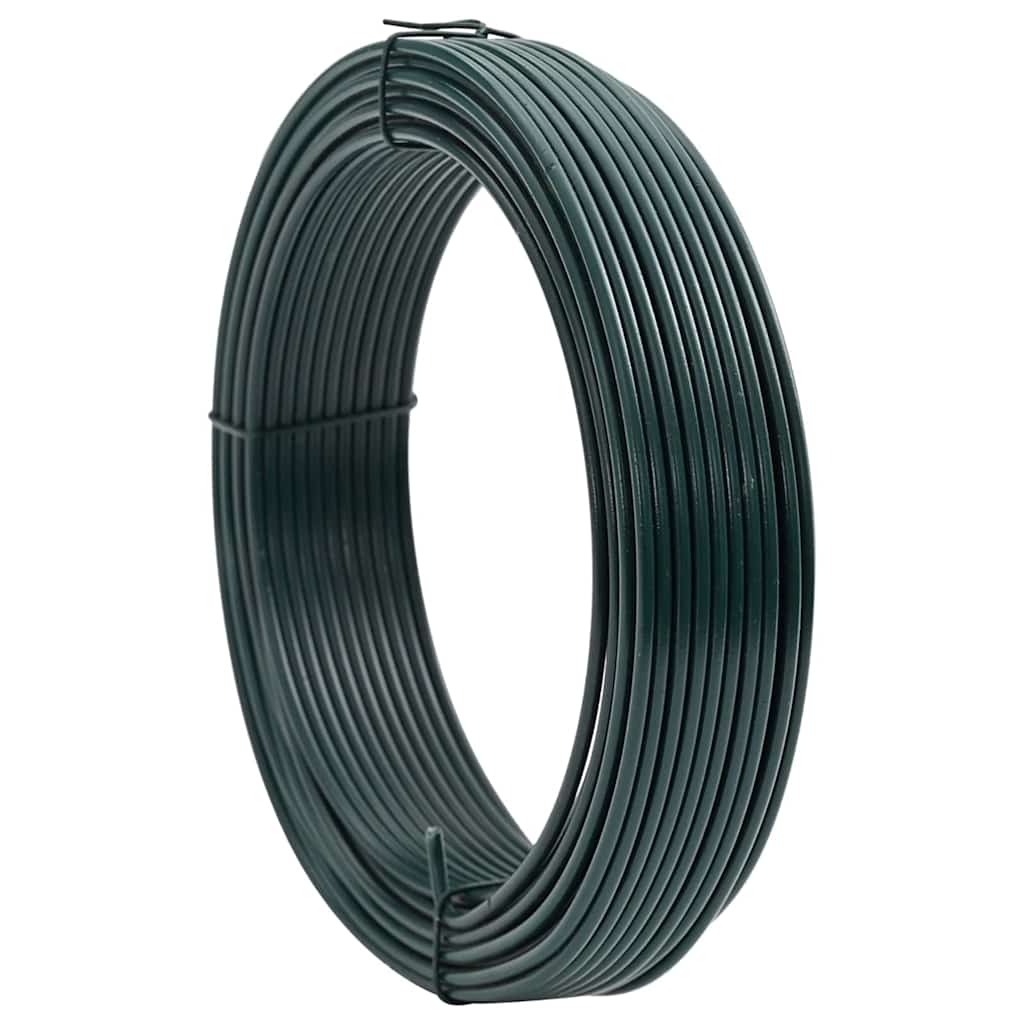Fence Binding Wire Green 33 m PVC-coated steel