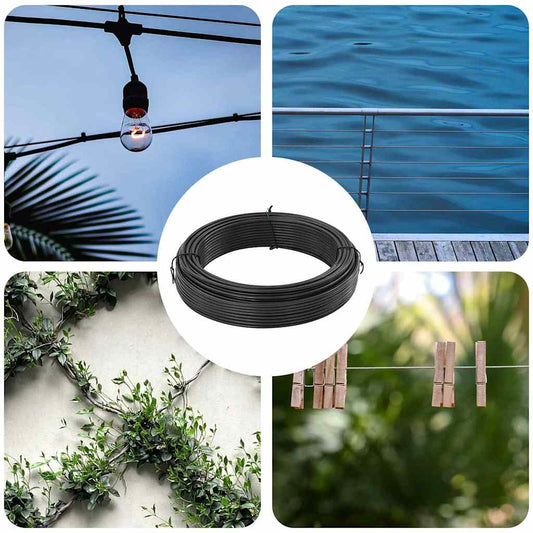 Fence Binding Wire Anthracite 33 m PVC-coated steel