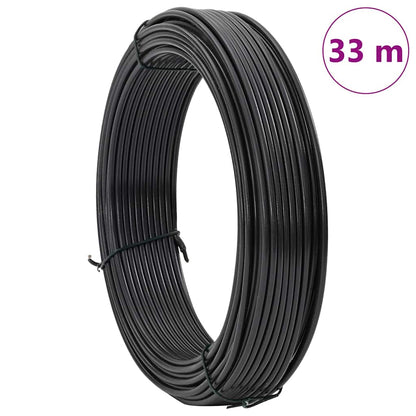Fence Binding Wire Anthracite 33 m PVC-coated steel