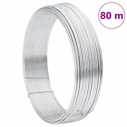 Fence Binding Wire Silver 80 m Hot-dip galvanised steel
