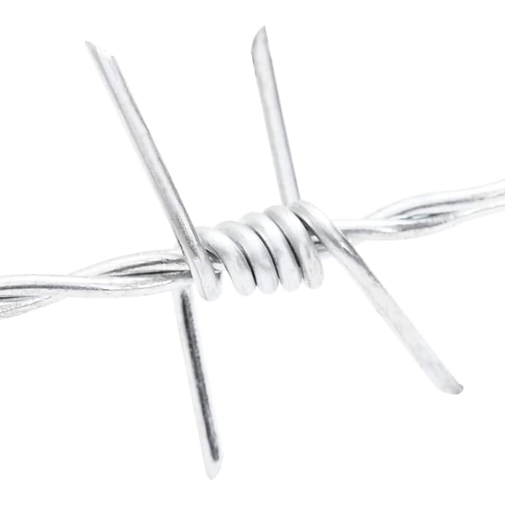 Barbed Wire Silver 100 m Hot-dip Galvanised Steel