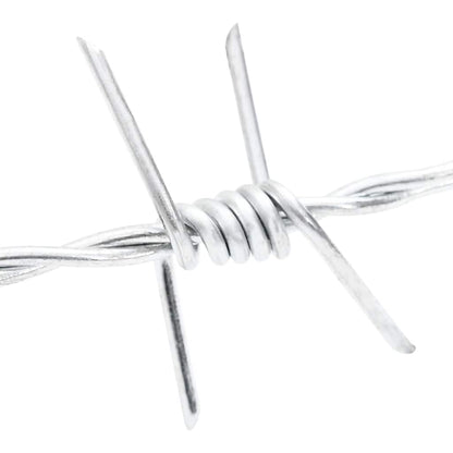 Barbed Wire Silver 100 m Hot-dip Galvanised Steel