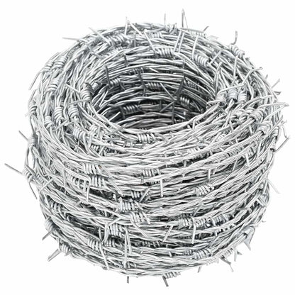 Barbed Wire Silver 100 m Hot-dip Galvanised Steel