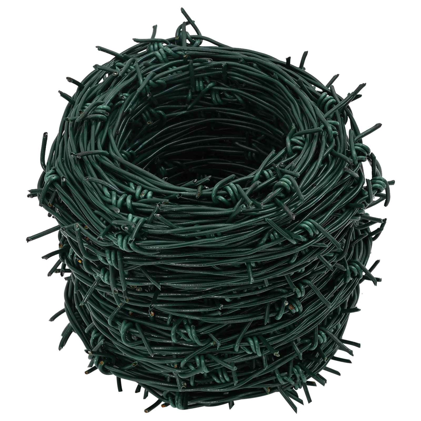 Barbed Wire Green 50 m PVC-coated Steel