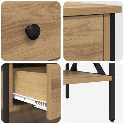 Bedside Cabinet with Drawer Artisan oak 40 x 42 x 45 cm