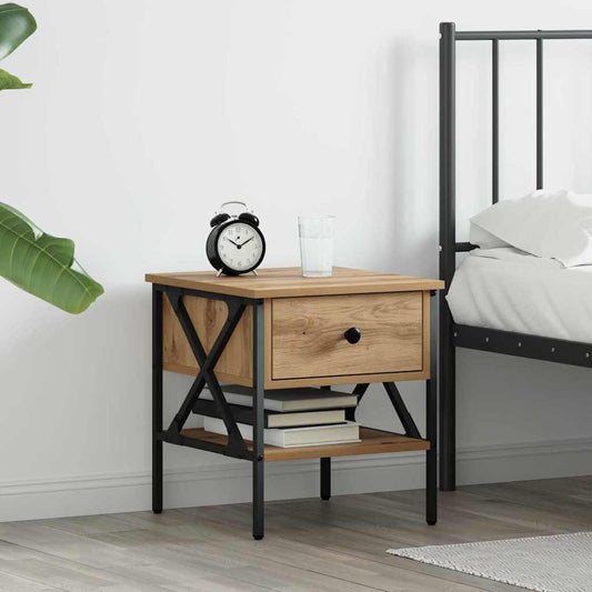 Bedside Cabinet with Drawer Artisan oak 40 x 42 x 45 cm