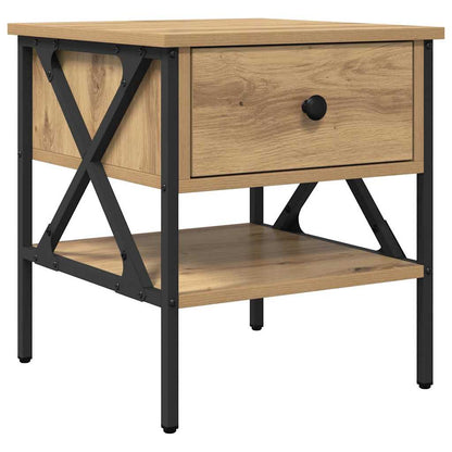 Bedside Cabinet with Drawer 2 pcs Artisan oak 40 x 42 x 45 cm