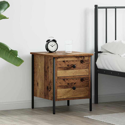 Bedside Cabinet with Drawer Old wood 40 x 42 x 50 cm
