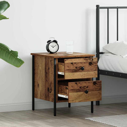 Bedside Cabinet with Drawer Old wood 40 x 42 x 50 cm