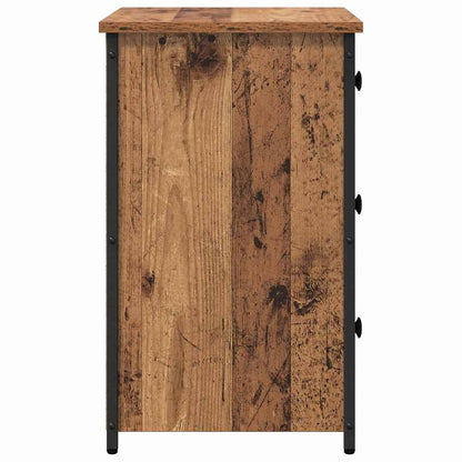 Bedside Cabinet with Drawer Old wood