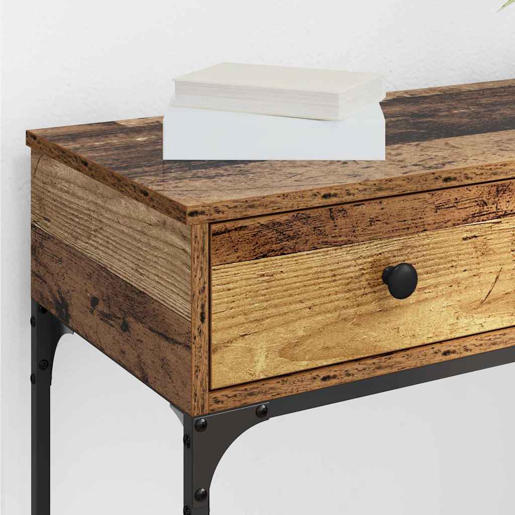 Console Table Old wood 75 x 34.5 x 75 cm Engineered wood