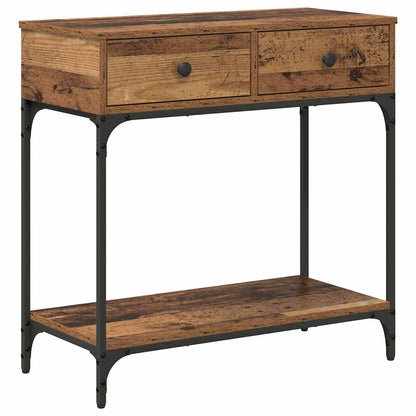 Console Table Old wood 75 x 34.5 x 75 cm Engineered wood