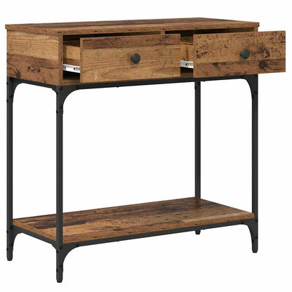 Console Table Old wood 75 x 34.5 x 75 cm Engineered wood