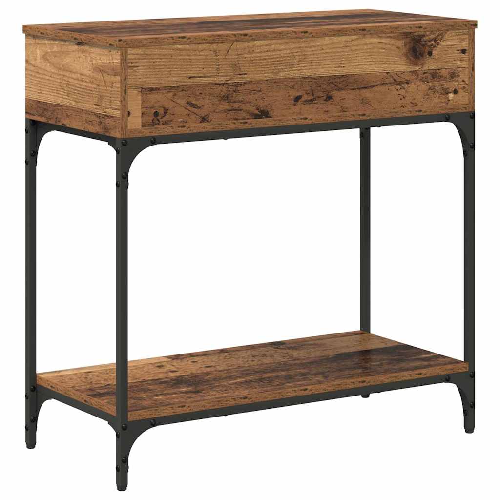 Console Table Old wood 75 x 34.5 x 75 cm Engineered wood
