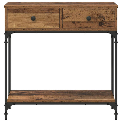 Console Table Old wood 75 x 34.5 x 75 cm Engineered wood