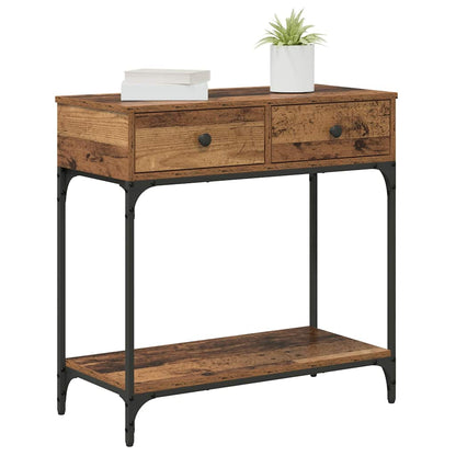Console Table Old wood 75 x 34.5 x 75 cm Engineered wood