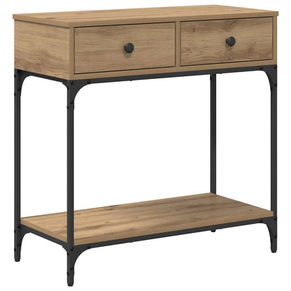 Console Table Artisan oak 75 x 34.5 x 75 cm Engineered wood