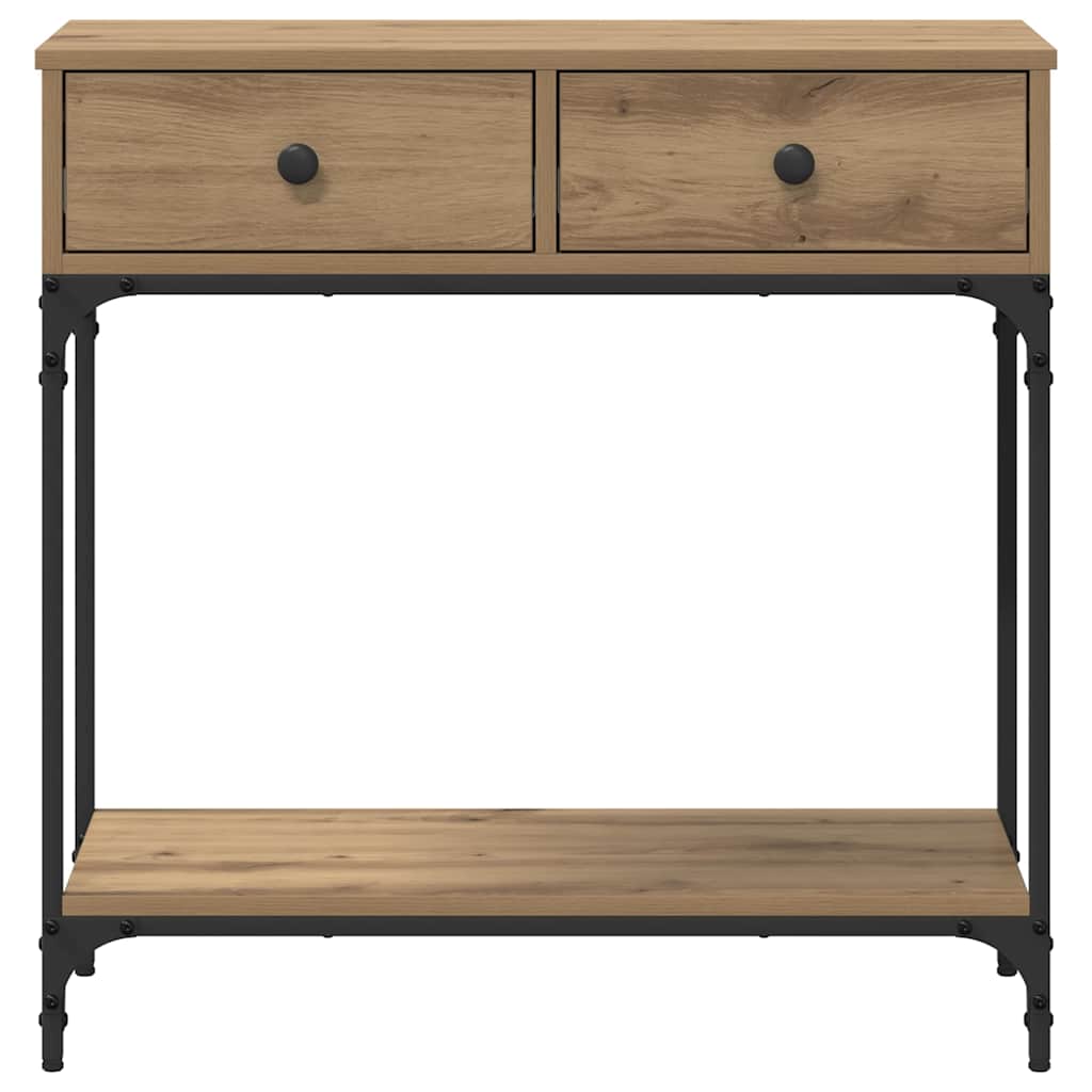 Console Table Artisan oak 75 x 34.5 x 75 cm Engineered wood