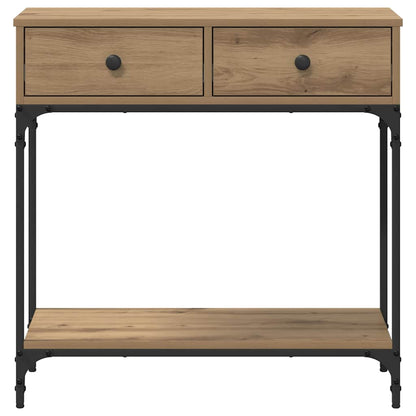 Console Table Artisan oak 75 x 34.5 x 75 cm Engineered wood