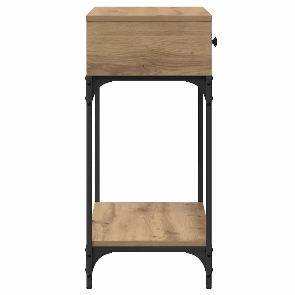 Console Table Artisan oak 75 x 34.5 x 75 cm Engineered wood