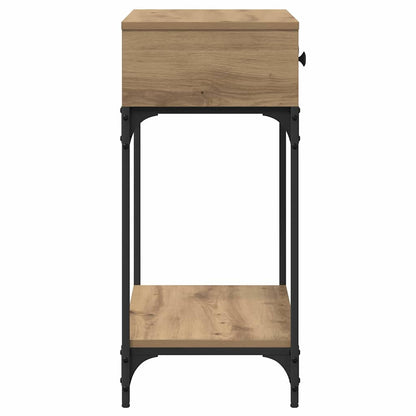 Console Table Artisan oak 75 x 34.5 x 75 cm Engineered wood