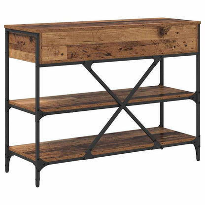 Console Table with Drawer with Shelf Other Brown Wood