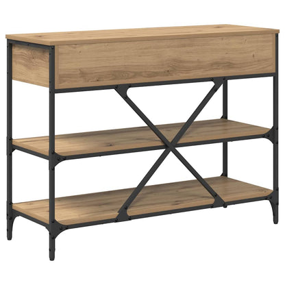 Console Table with Drawer with Shelf Other Brown Wood