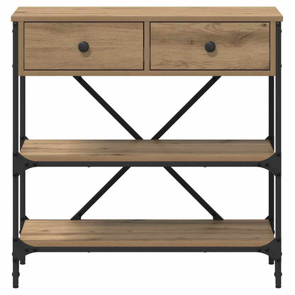 Console Table with Drawer with Shelf Other Brown Wood