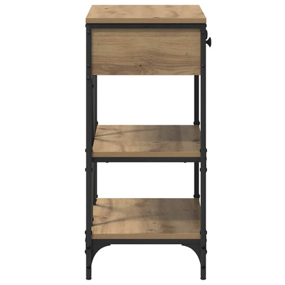 Console Table with Drawer with Shelf Other Brown Wood