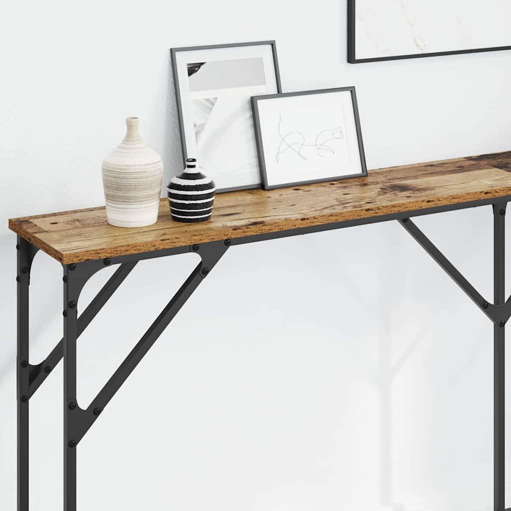 Console Table Old Wood 180 x 23 x 75 cm