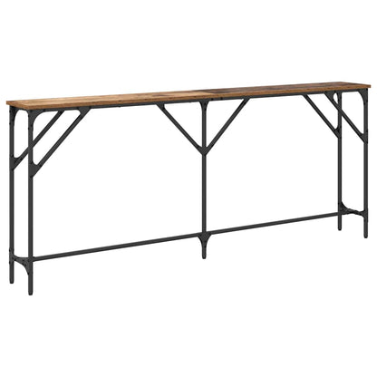 Console Table Old Wood 180 x 23 x 75 cm