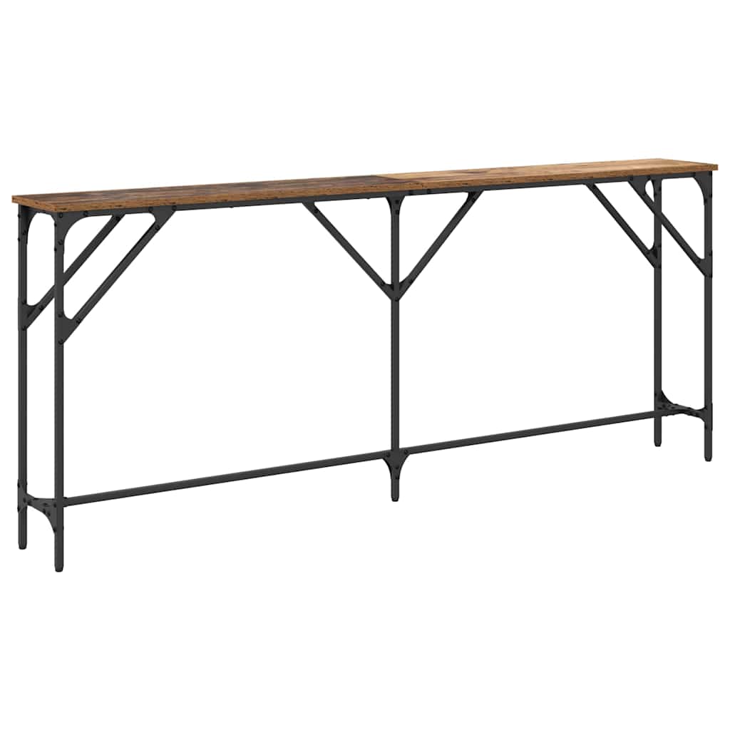 Console Table Old Wood 180 x 23 x 75 cm
