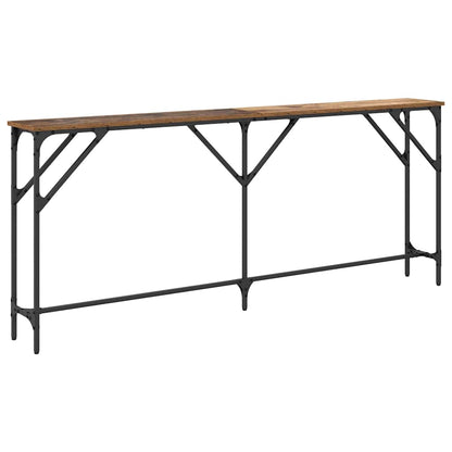 Console Table Old Wood 180 x 23 x 75 cm