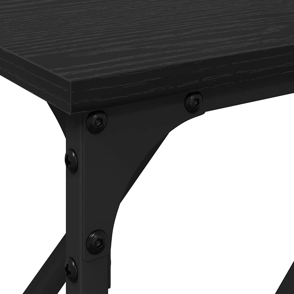 Console Table Black oak 180 x 23 x 75 cm