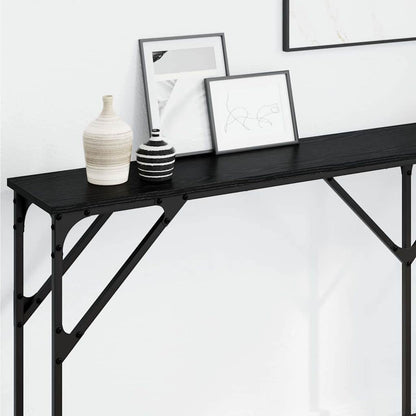 Console Table Black oak 180 x 23 x 75 cm