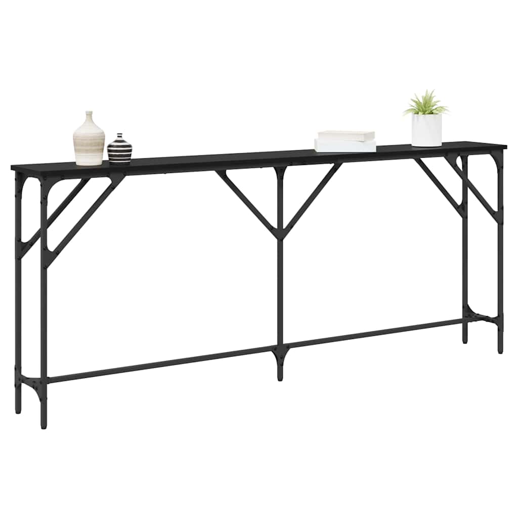 Console Table Black oak 180 x 23 x 75 cm