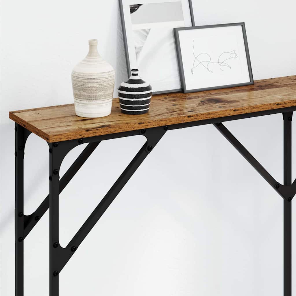 Console Table Old Wood 140 x 23 x 75 cm