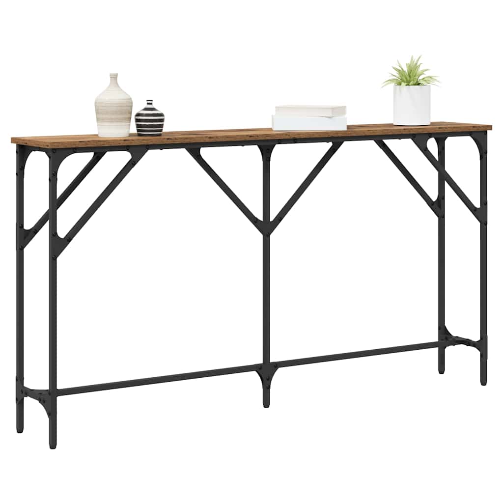 Console Table Old Wood 140 x 23 x 75 cm