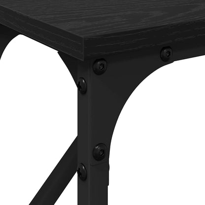 Console Table Black oak 140 x 23 x 75 cm