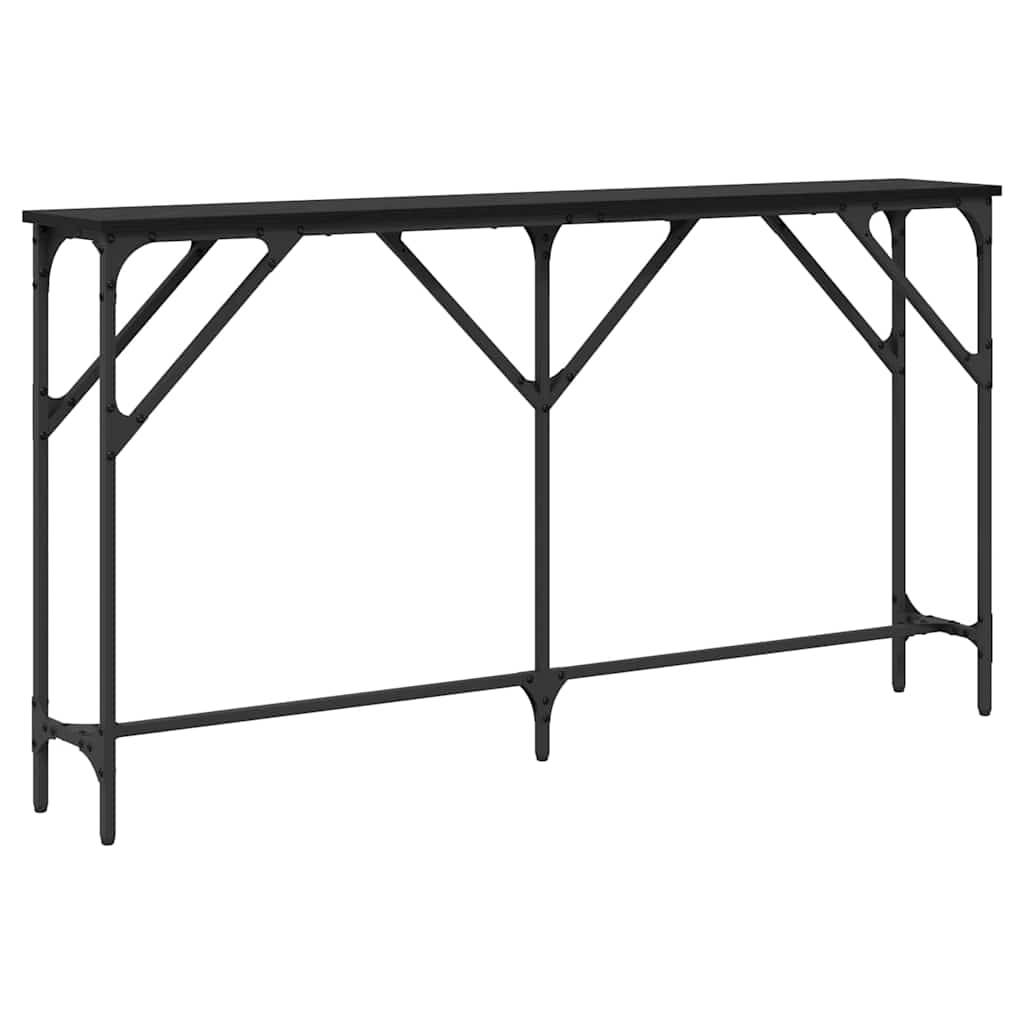 Console Table Black oak 140 x 23 x 75 cm
