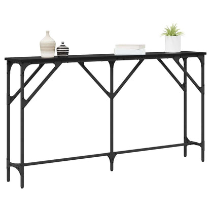 Console Table Black oak 140 x 23 x 75 cm
