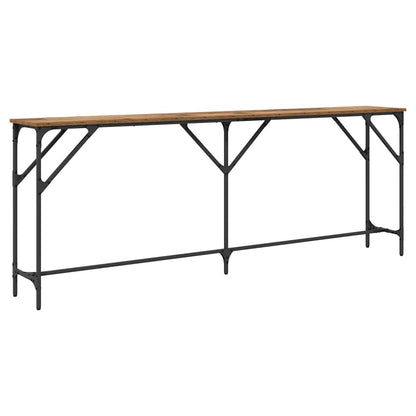 Console Table Old Wood 200 x 29 x 75 cm