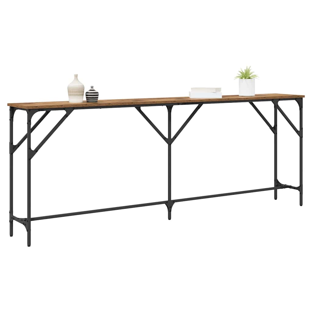Console Table Old Wood 200 x 29 x 75 cm