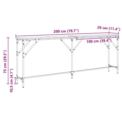 Console Table Artisan oak 200 x 29 x 75 cm